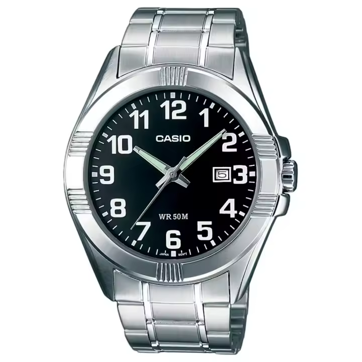 Casio Reloj Hombre Analogico Cuarzo con Correa de Acero inoxidable MTP-1308D-1B - 1