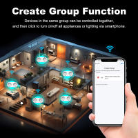 Enchufe Inteligente WiFi Tuya 2 En 1 EU Doble Salida 16A Con Monitoreo De Energía Compatible Con Alexa Google Home Alice - details 15