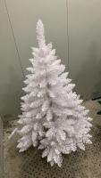 【DELUXE】Árbol de Navidad 150 cm 480 Ramas, con Decoracion Incluido, 36 Bolas y Punta de Arbol, Arbol Artificial Blanco Plegable Ignífugo con 480 puntas de Hojas de PVC Apertura Automática y Soporte Metálico Decoración Navideña para Interiores Blanco - details 2