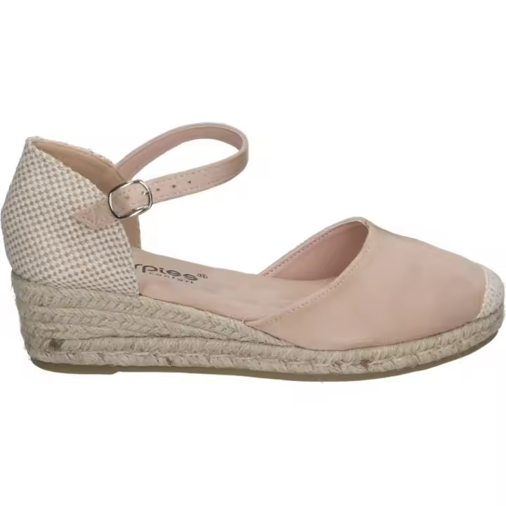 AMARPIES | Sandalias de Cuña Amarpies para Mujer – Alpargatas con Cuña en Color Beige – Yutes de cuña con Cierre de Hebilla – Espadrilles de Estilo Casual – Cuña Baja – De Alta Calidad – Modelo ACX26481 - 1