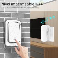 Campana De Puerta Inalámbrica a Energía Cinética Impermeable Sin Batería Con 38 Sonidos Y Volumen Alto Self-Powered Door Bell - details 0