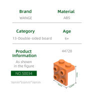 Wange 128Pcs/Lot Bloques De Construcción Compatible Con Legos Para Niños Juguetes DIY De Bloqueado Doble Cara Regalo Caja De Bloques De Ángulo Recto 44728 - details 1