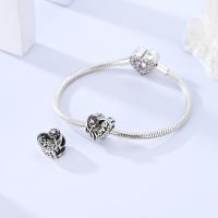 Encanto De Plata De 925 Para Pulsera Con Barco De Paseo Y Corazón Joyería Fina Para DIY Regalo Con Cuentas De Papel Y Rosas - details 96