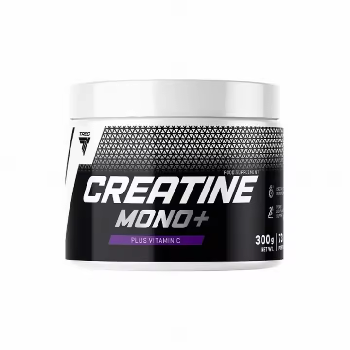 Creatina Mono + Vitamina C | Sabor Naranja | 300g | Incremento de Masa Muscular | Aumento de Fuerza | Mejora del Rendimiento | Recuperación Muscular | TREC NUTRITION - 1