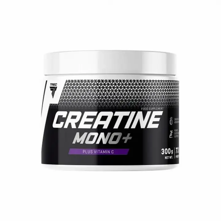 Creatina Mono + Vitamina C | Sabor Naranja | 300g | Incremento de Masa Muscular | Aumento de Fuerza | Mejora del Rendimiento | Recuperación Muscular | TREC NUTRITION - 1