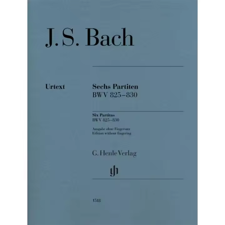 BACH J.S. - PARTITAS URTEXT (6) - BWV.825-830 (SIN DIGITAR) - 1