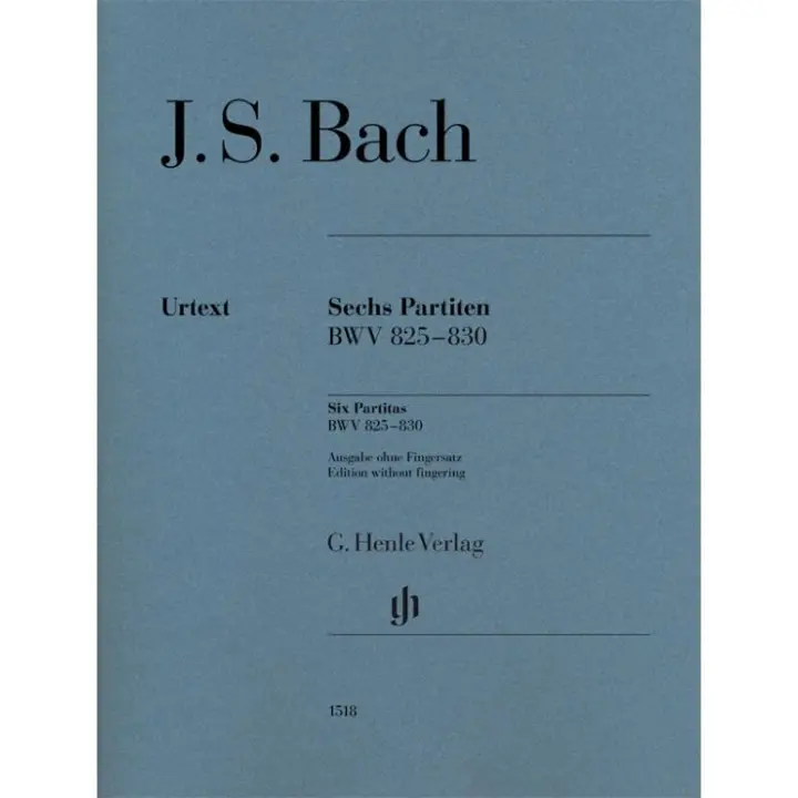 BACH J.S. - PARTITAS URTEXT (6) - BWV.825-830 (SIN DIGITAR) - 1