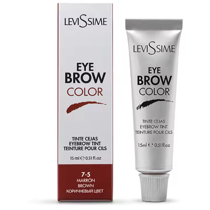 Levissime Eyebrow Color 15mL 7-5 Brown Tinte Cejas Marrón - Coloración Especial para Cejas - 1