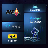 Caja de TV inteligente Android 11 S905W2 4GB 32GB 64GB AV1 Quad Core WIFI6 4K H96 Max W2 Set Top Box Media Player TV Box - details 1