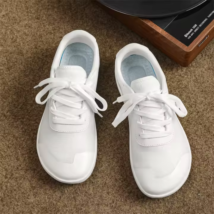 Zapatos De Senderismo Minimalista Para Hombre Con Punta Amplia Y Comodidad Transpirable Zapatillas Verdes 8889 Material De Suela De Goma Cubierta Por Encima Del Tobillo - 1