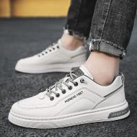 Zapatos Casuales Para Hombre De Color Sólido Y Moda Portátiles Cómodos Planos Antideslizantes Y Resistentes Al Desgaste Deporte Con Suela De Cuero Viscosa Talla Verdadera - details 21