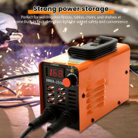 Máquina de soldadura portátil para el hogar,  soldador eléctrico de arco inversor,  compacto,  con corriente ajustable y enchufe europeo, MMA-250, soldadura para el - details 4
