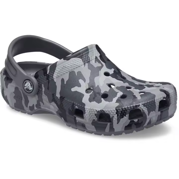 Crocs Zuecos Classic Camo Negro Unisex - 1