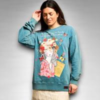 Sudadera "Amor Propio" Anabel Lee - Oversize, Fade Out y Glitter - details 1