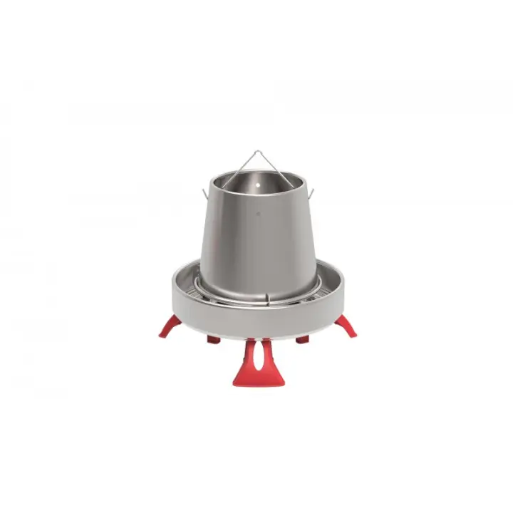 Tolva Metálica Galvanizada 5 KG CON PATAS ø33x32 cm - 1