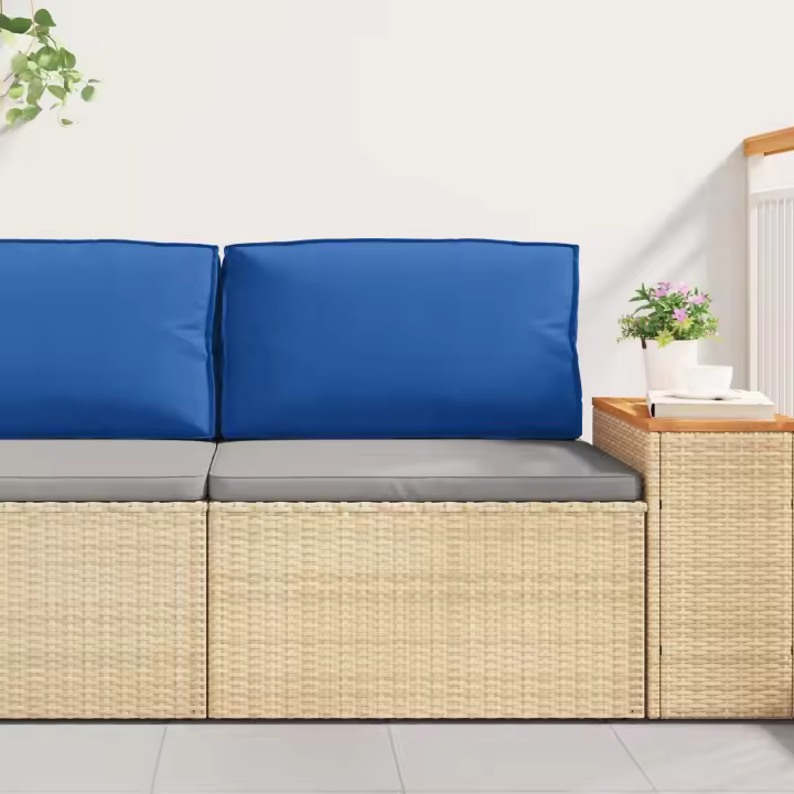 Cojines vidaXL Azul real Poliéster 70 x 12 x 40 cm Impermeable - 1