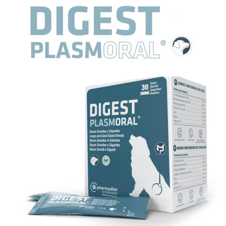 Plasmoral Digest Pharmadiet Razas Grandes y Gigantes 30 sobres - 1