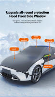 Protector De Parabrisas Para Coche Extra Grande Cubierta Anticongelante Antisalpicaduras Protectora Contra La Nieve El Hielo La Polvo Y El Sol Accesorios Para Automóvil - details 3