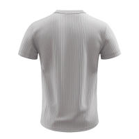 Camiseta De Hombre Estilo Moderno Con Rayas - Cuello Henley Corto Transpirable Y Suave Para Uso Casual - details 19