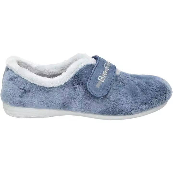 COSDAM | Zapatillas de Casa Cerradas Cosdam para Mujer – Pantuflas en Color Azul – Zapatilla con Cierre de Velcro – Cómodas – Borreguito – Confort – Modelo 13316 - 1
