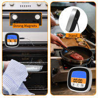 Termómetro Digital De Cocina Con Pantalla Táctil Y Timer Para Asado BBQ Cocción De Carne Modo Cocinar Precisión Alta Material Plástico - details 5