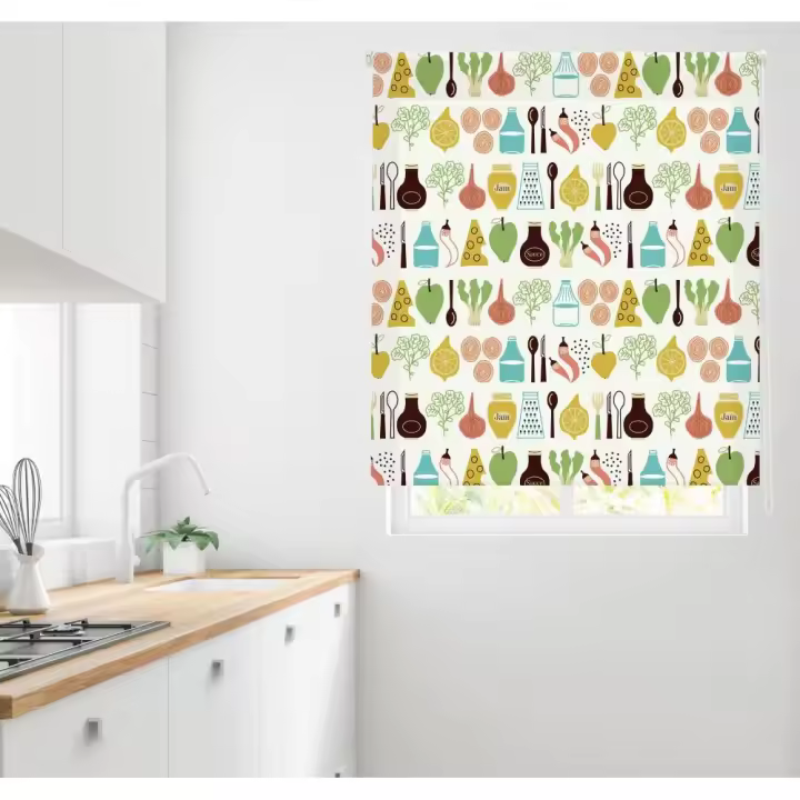 HAPPYSTOR  Estor Enrollable Traslúcido Estampado Digital Cocina HSCC58013 - 1