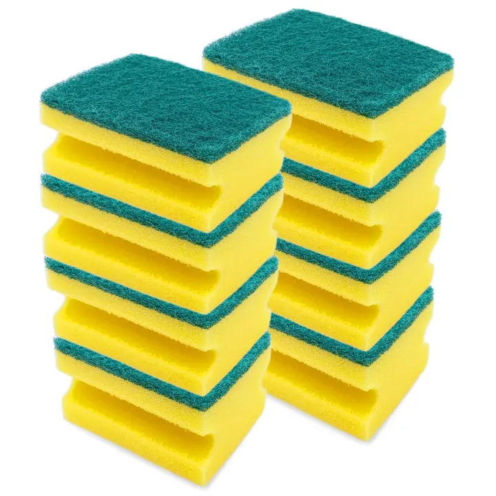 Estropajo de Cocina Ecológico para Fregar. Pack de 8 Estropajos Cocinas Resistentes y Duraderos para una Limpieza Fácil. Esponja Limpieza De Dos Lados de Larga Duración - 1