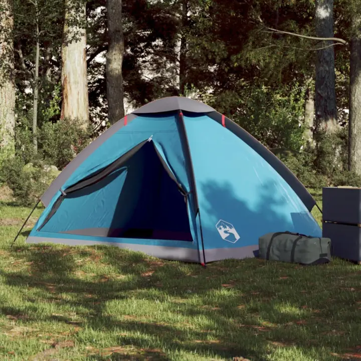 vidaXL Tienda de campaña iglú para 2 personas impermeable azul - 1