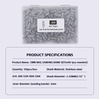 Juego De Bandas De Lijado Para Uñas 50/100PCS 3mm 80/120/180/240 Grit Accesorios Para Manicura Y Peluquería De Uñas - details 6