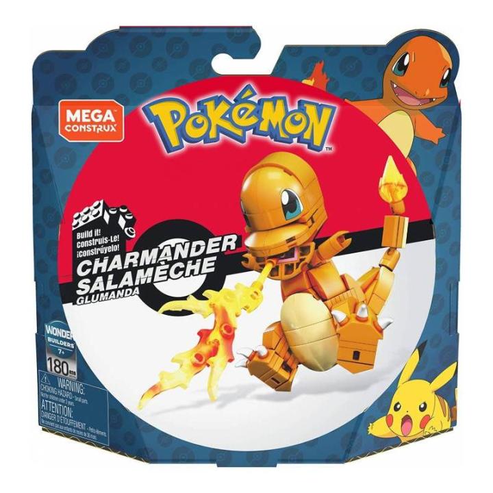 MEGA CONSTRUX POKEMON FIGURAS MEDIANAS CHARMANDER DE MATTEL