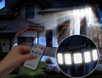 Luz Solar Exterior 300 LED Con Sensor De Movimiento Luz De Jardín Impermeable Ajustable Lámpara De Pared Para Patio - details 10