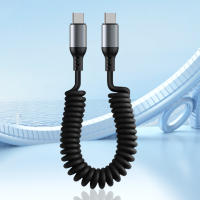 Cable De Carga Rápida Telescopio 100/27/66W 6A USB Tipo C Para iPhone 15 14 13 12 Con Carcasa Tipo C a Tipo C Soporte Para iPhone - details 1