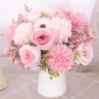 Bouquet De Rosas Artificiales Para Bodas Y Navidad Decoración De Sala De Estar Para Vaso Plantas Falsas Para El Hogar DIY - details 4
