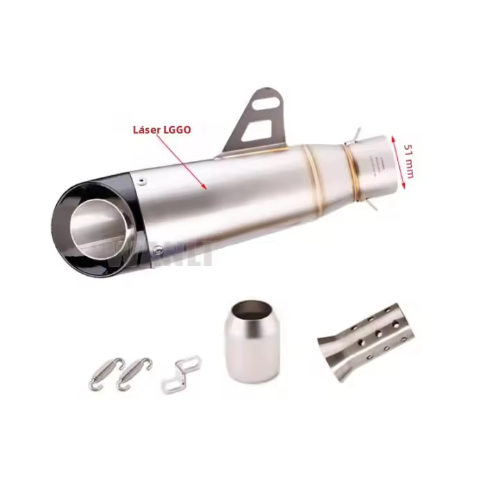 Escape De Escape Proyect Para Motocicleta Universal 51mm 60mm Con DB Killer Para Honda YZF R6 R3 R25 MT07 MT09 Z400 Z900 Z650 MT03 Material Inoxidable - 1