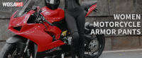 WOSAWE Pantalones De Motocicleta Para Mujer Con Protección De Rodilla Pantalones De Montar En Ruta Outdoor Slim Fit Material De Poliéster Y Nylon - details 0