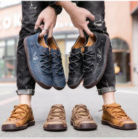 Zapatos Casuales Para Hombre En Cuero Mocasines De Alta Calidad Confortables Y Transpirables De Punta Redonda Antideslizantes Para Exterior Y Interior - details 3