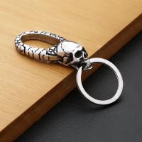 Llavero De Acero Inoxidable Vintage Punk Con Diseño De Cabeza De Dragón Para Hombres Y Mujeres Adorno Para Cinturón Joyería Regalos De Moda - details 3