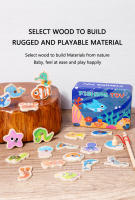Juguetes De Pesca Magnéticos De Madera Montessori Para Niños Juego Educativo De Vida Marina Interactivo Para Padres Y Niños Aprendizaje Temprano - details 16
