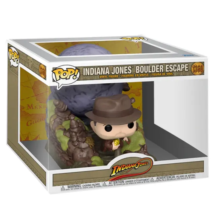 Figura Pop Moment Indiana Jones - Indiana Jones Boulder Esca-Figura de Vinilo Coleccionable - Idea de Regalo- Mercancia Oficial - Juguetes para Niños y Adultos - Movies Fans - Muñeco para Coleccionistas y Exposición - 1