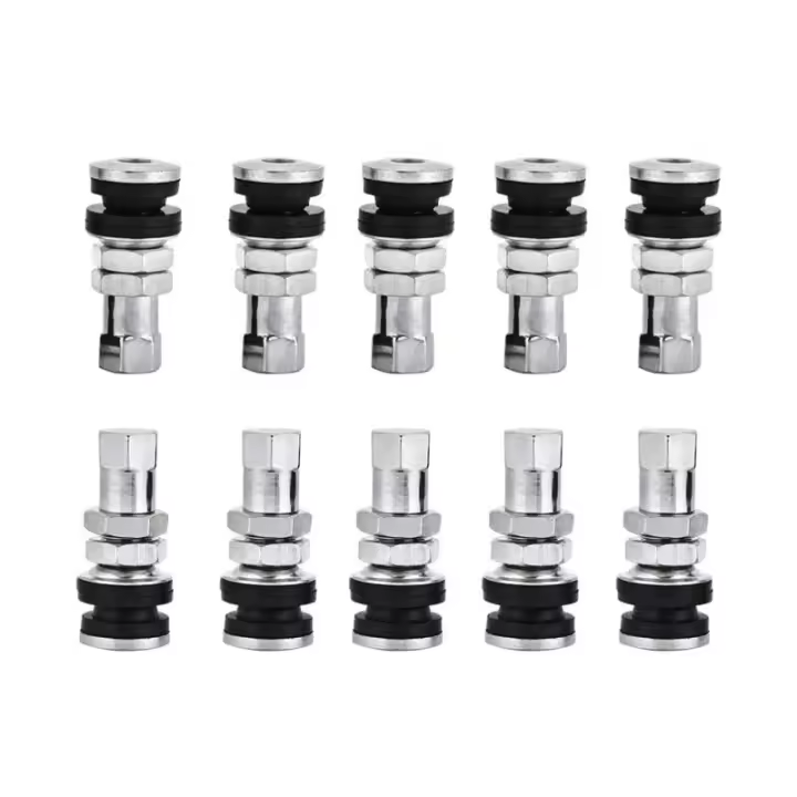 10 Piezas De Velas De Metal Para Neumáticos De Automóvil Moto Camión Barco ATV Velas De Tubo Corto De Alta Calidad Reemplazo Para Neumáticos - 1