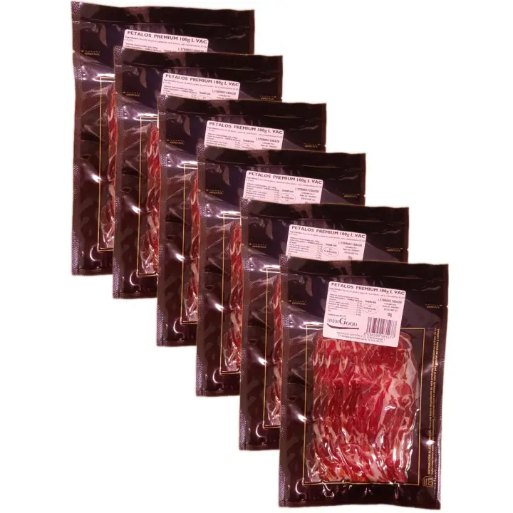 Petalos de Jamon Premium Ibergood - Pack 600g - 6 Sobres de 100g - 1