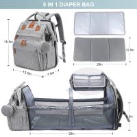 Mochara DE LA Bolsa de pañales with La Estación changante, Bolso multicional del babé del viaje, Regalos unisex de La Matter recien nacida para la capacidad Grande impermeable de la mamá de Chad (BLA) - details 0