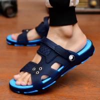 Sandalias De Playa Para Hombre De Talla Grande Con Antideslizante Y Luz Ligera Azul Cielo Comodidad Primavera Verano A159 - details 4