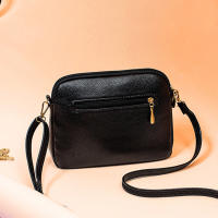 Bolso De Hombro Para Mujer En Cuero PU Sólido Moda Bolso Cruzado Small Bolsas Femininas Con Cierre De Cremallera Y Decoración De Flores - details 10