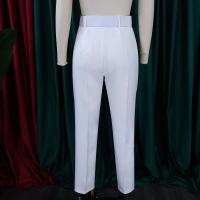 Elegantes Pantalones De Oficina Para Mujer Cintura Alta Con Cinturón Estilo Lady De Negocios Moda Trabajo Pantalones Rectos De Talla Fija Para Todas Las Estaciones - details 23