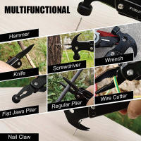 Alicates Multifuncionales Con Martillo De Grueso En Acero Inoxidable Herramienta De Sobrevivencia Para Camping Caza Senderismo Con Funda De Nylon - details 27