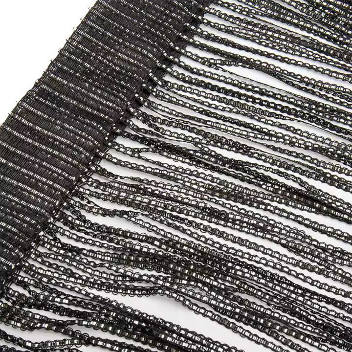 Cortina De Puerta De Hilo 100x200CM Divisor De Tela Con Borla Cortina Antimagos Insectos Bug Para Ventana Moderno Polyester - 1