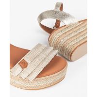 Sandalias plataforma mujer POPA ARAMBOL BEIG SANDALIA CUÑA YUTE FLECOS BEIG 35934 25V - details 4