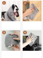Toalla De Baño Para Mascotas De Sintética Caza De Ciervo Fuerte Absorbente Secado Rápido Lint-free Suave Con Cesta De Almacenamiento - details 9