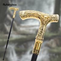 Bastón Decorativo De Elefante Dorado Elegante 35 Pulgadas Aleación De Lujo Para Cosplay Steampunk Y Fiestas De Disfraz - details 0